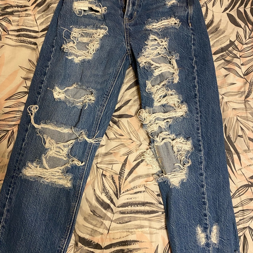 American Eagle Outfitters Blue Ripped Jeans
